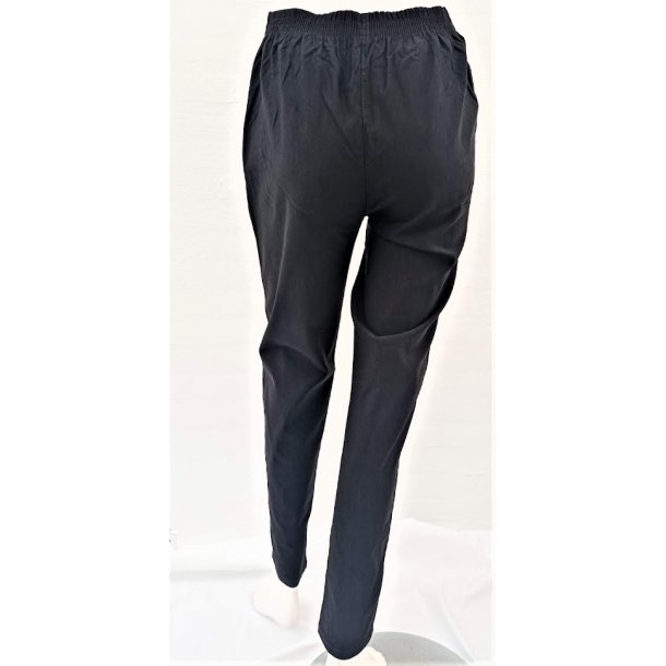 Buks Med Superstretch &amp; Stribe Ved Lomme - Sort