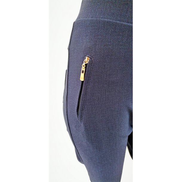 Stretch buks med bred elastik - Blmeleret