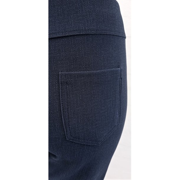 Stretch buks med bred elastik - Blmeleret