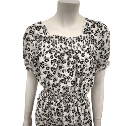 Kjole Med Elastik i Taljen