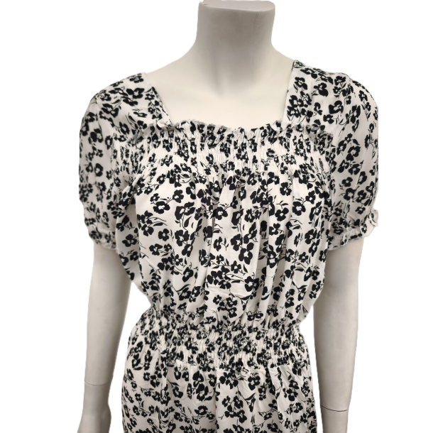 Kjole Med Elastik i Taljen