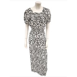 Kjole Med Elastik i Taljen