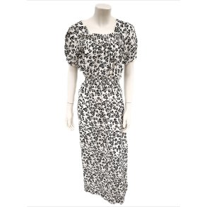 Kjole Med Elastik i Taljen