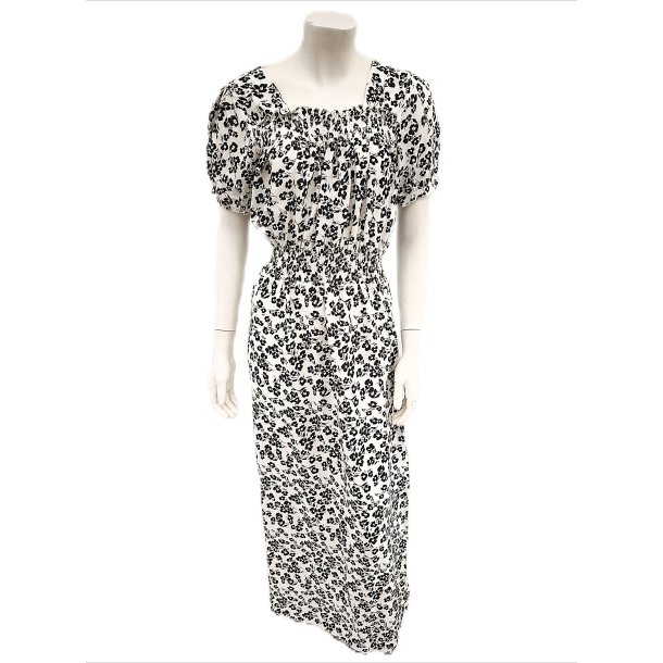 Kjole Med Elastik i Taljen