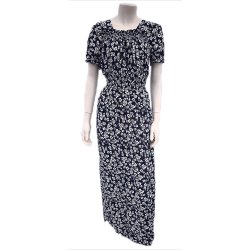 Kjole Med Elastik i Taljen