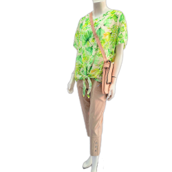 T-shirt med bindebnd