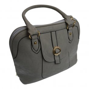 Gr taske med guld detaljer