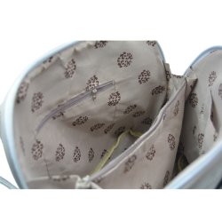 Gr taske med guld detaljer