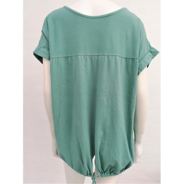 Bluse med Bindebnd i Bunden
