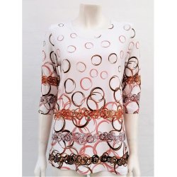 Bluse Med Ringe- Hvid