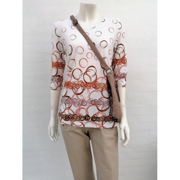 Bluse Med Ringe- Hvid