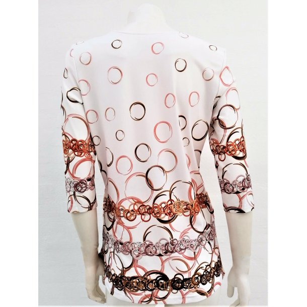 Bluse Med Ringe- Hvid