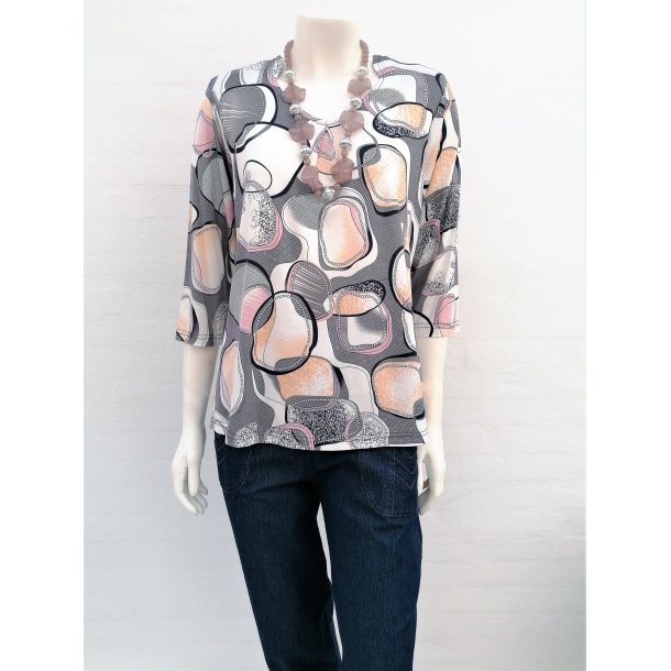 Bluse Med Trekvartrmer