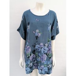 Sommerbluse Med Sommerfugle