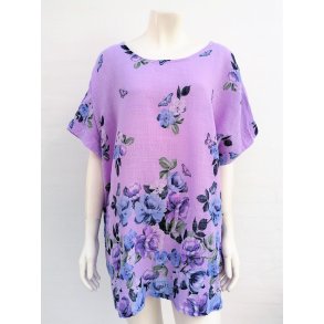 Sommerbluse Med Sommerfugle