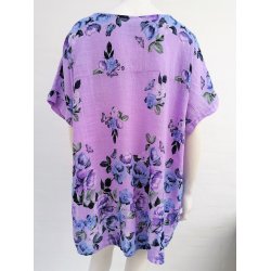 Sommerbluse Med Sommerfugle