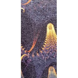 Lang Bluse med Gult Mnster  - Plus size