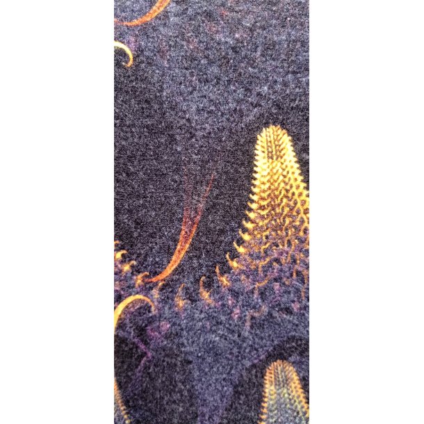 Lang Bluse med Gult Mnster  - Plus size