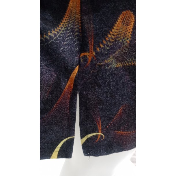 Lang Bluse med Gult Mnster  - Plus size