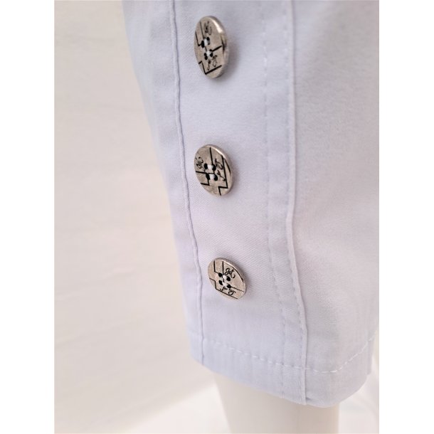 Stumpebuks med strk - Hvid