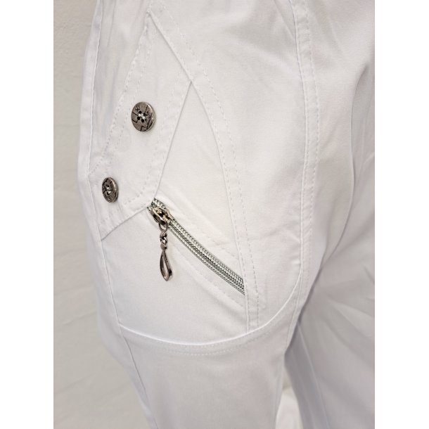 Stumpebuks med strk - Hvid