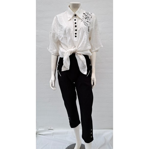 Stumpebuks med strk - Hvid