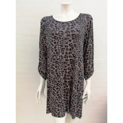 Tunika Med Leopardprint