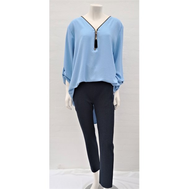 Stretch buks med bred elastik - Blmeleret