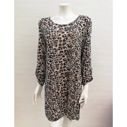 Tunika Med Leopardprint