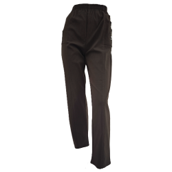 Bukser Med Superstretch Og High Waist Mrke Brun