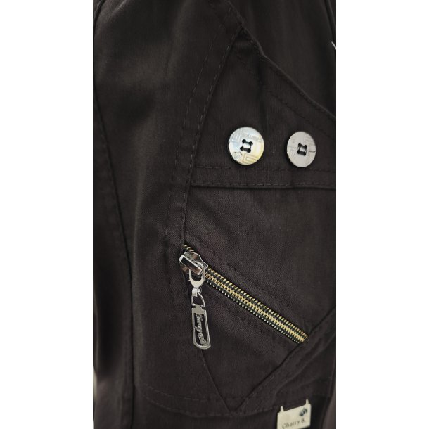 Bukser Med Superstretch Og High Waist Mrke Brun