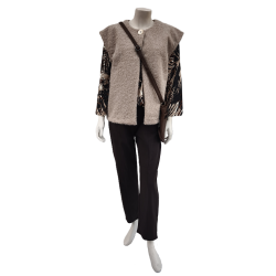 Bukser Med Superstretch Og High Waist Mrke Brun